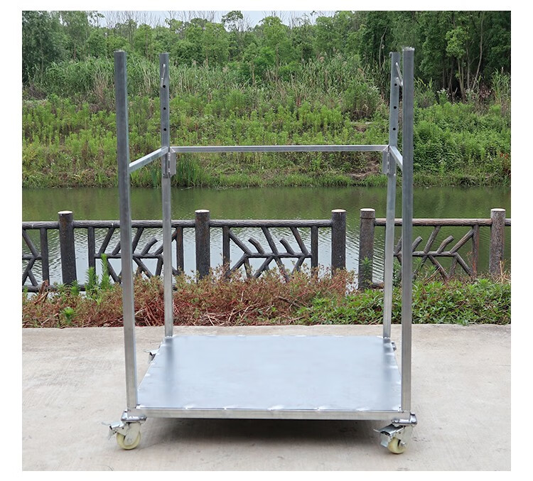 万向轮镀锌钢大型可移动吨袋支架吨包袋1吨吊袋编织袋支撑架子建包架