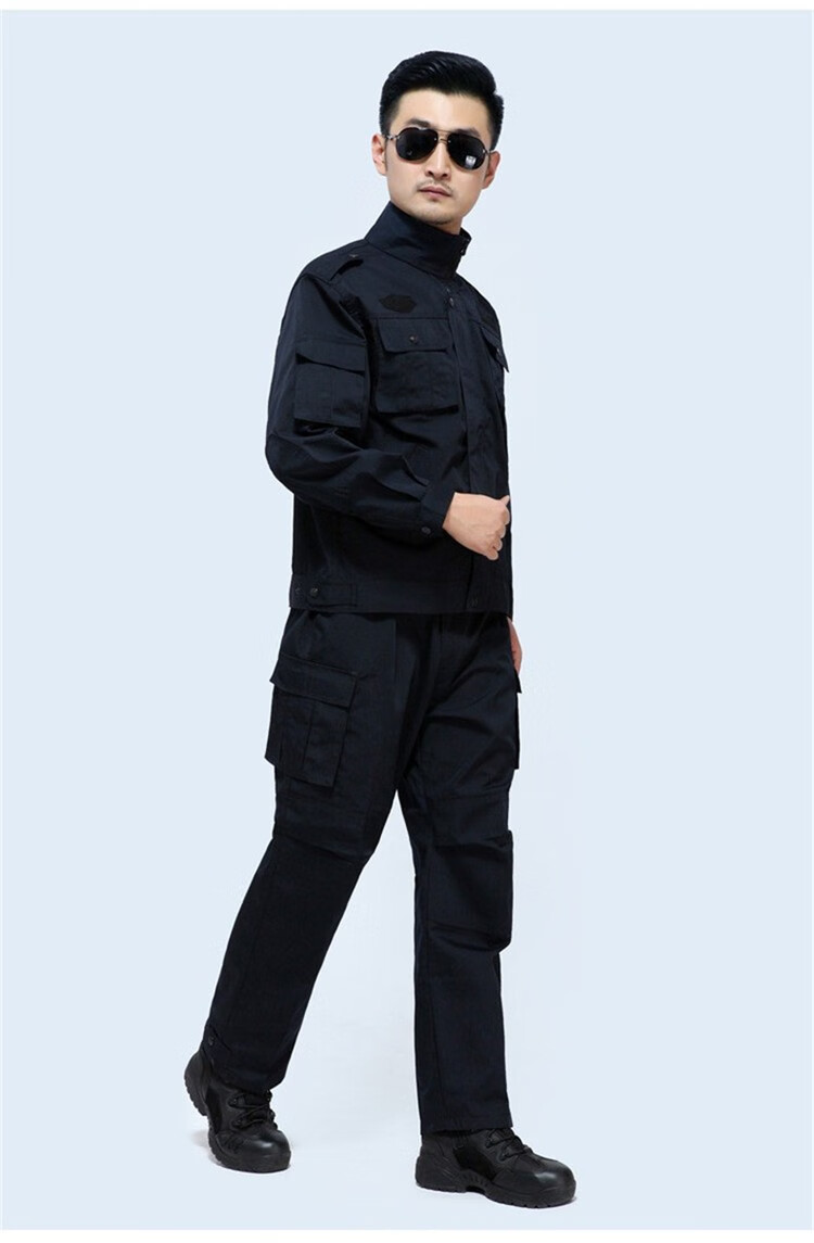 戌卫99网格执勤服作训执勤服警黑战训服保安作训服男耐磨长袖物业工作