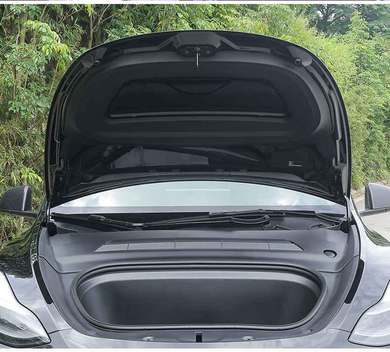 适用于特斯拉modely前机盖挡水密封条发动机仓隔音条model3专用改装饰