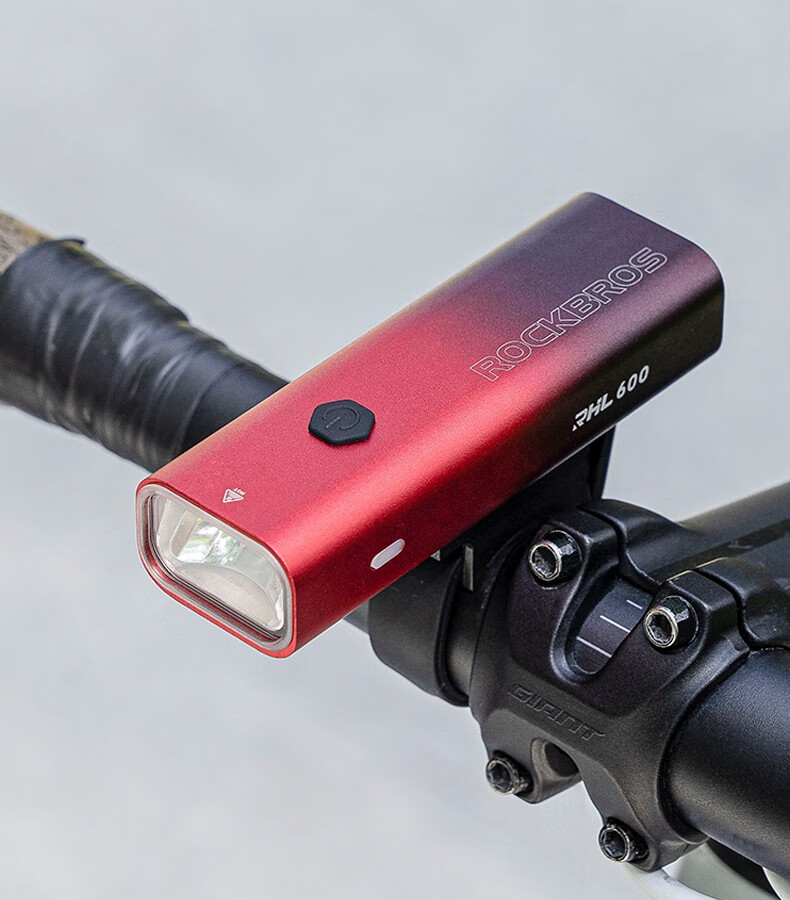 洛克兄弟(rockbros) 洛克兄弟自行车灯前灯强光手电筒充电山地公路车