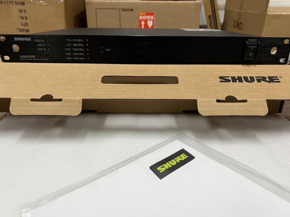 shure/舒尔ua845/844天线放大器户外无线话筒接收信号功率增强器 ua