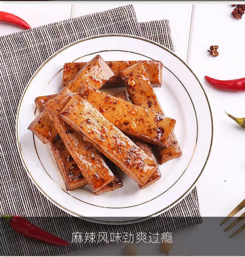 长寿街豆腐干片散装蒜蓉味1000g