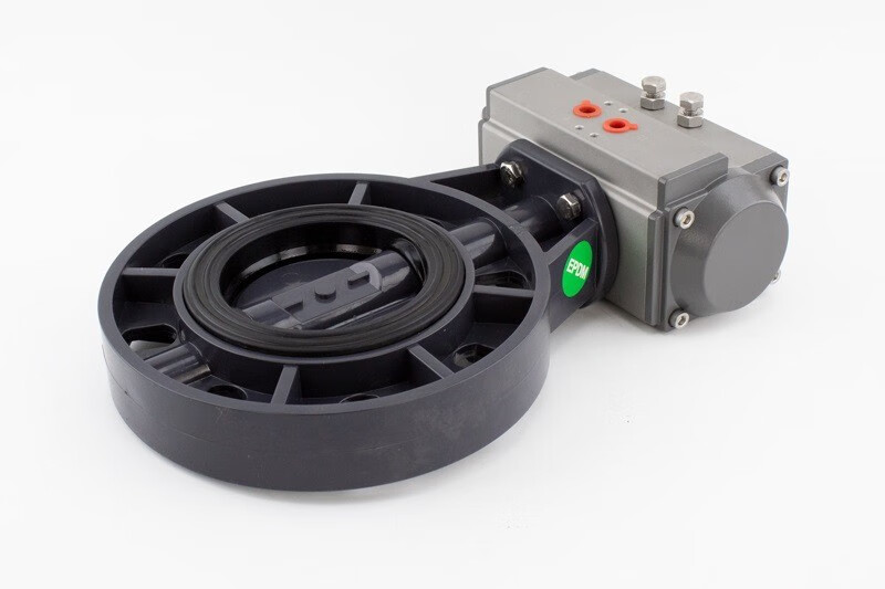 好事达 气动蝶阀塑料upvc化工pvc阀门耐酸碱腐蚀dn 50 65 80 100 200