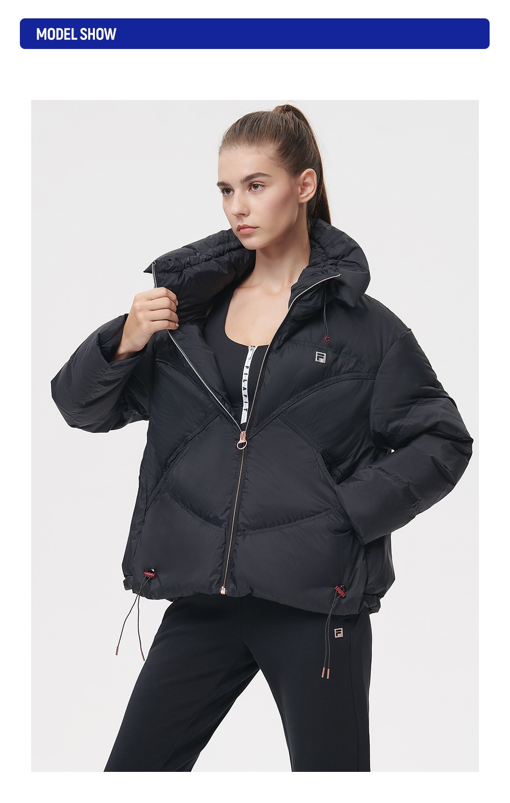 filaathletics斐乐女士羽绒服2021冬季新款时尚外套羽绒服本白色wt1