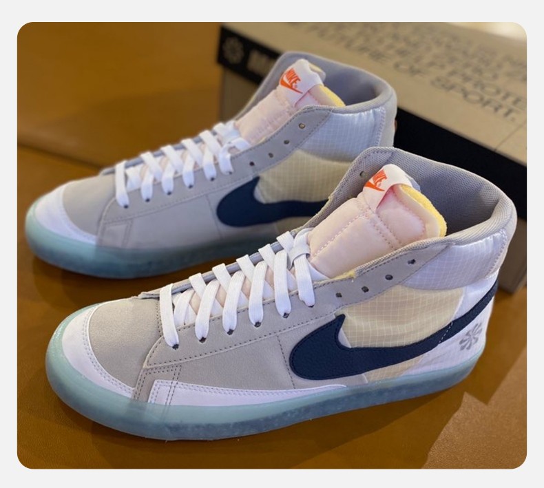 nikeblazermid77米黄蓝男子复古休闲板鞋dh4505dh450520039