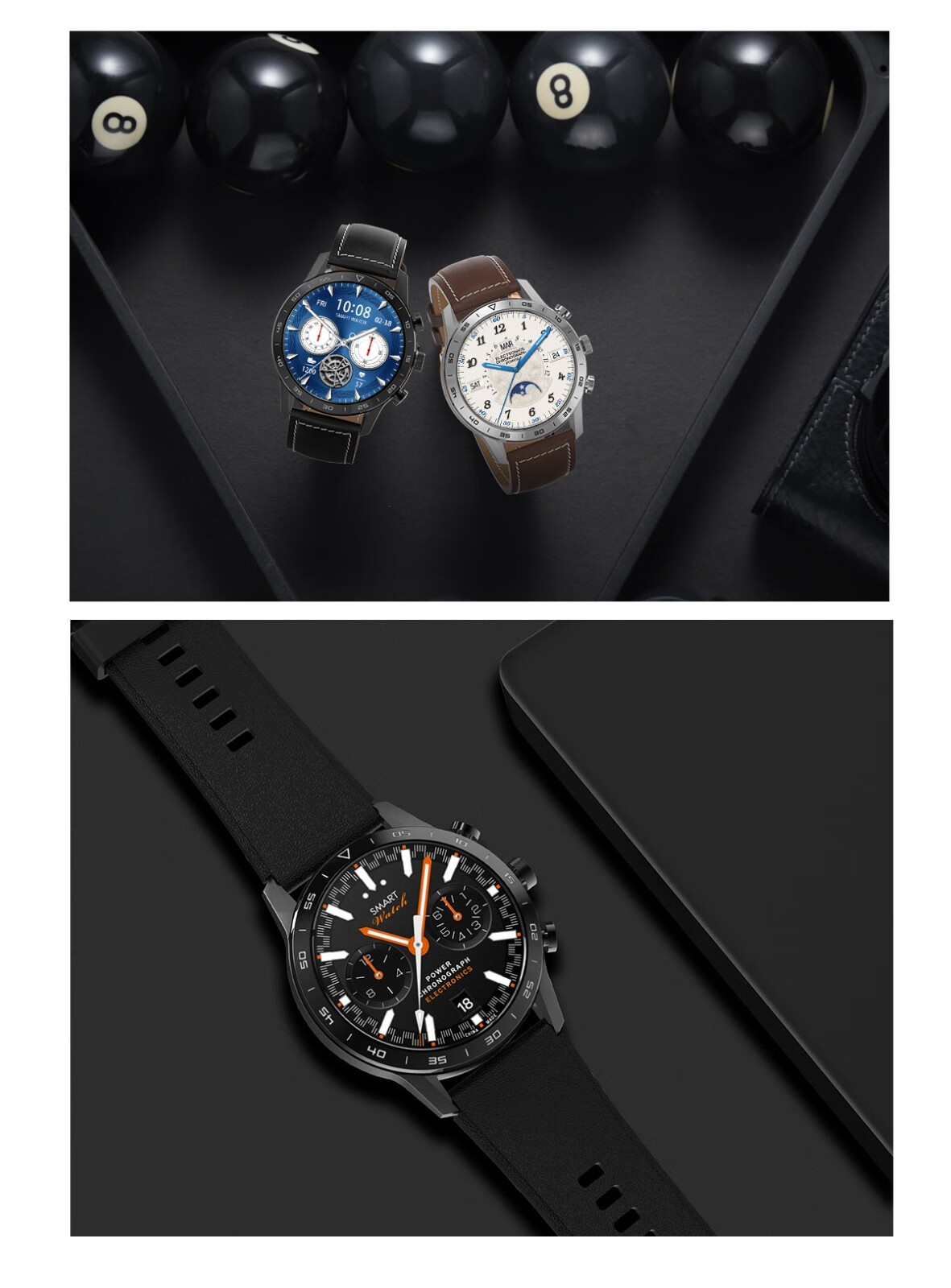 伯莎丹顿berthadenton蓝牙通话智能手环男心率心电睡眠监测多功能运动