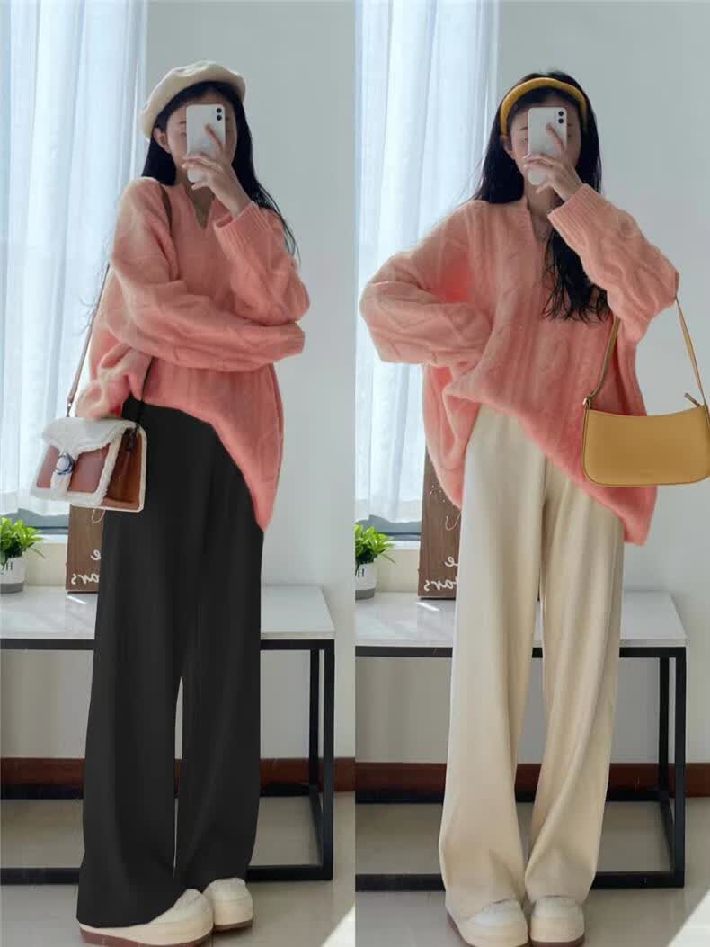 初中生女生学生初早秋装大码女装微胖mm显瘦遮肉名媛气质奶系穿搭上衣