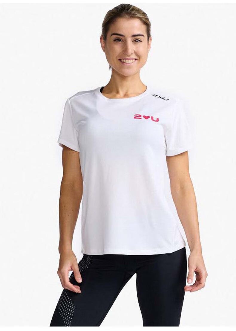 2xu aspire系列男女情侣短袖t恤 夏季新款透气休闲运动服速干 男款