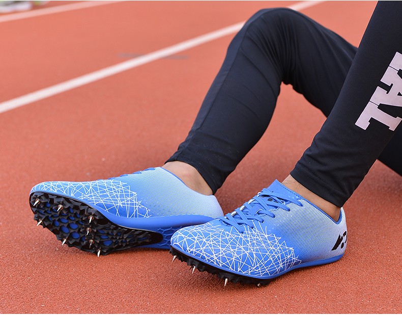 长跑塑胶跑道竞速跑鞋百米冲刺专业钉子鞋跳远鞋中考体考钉鞋田径带钢