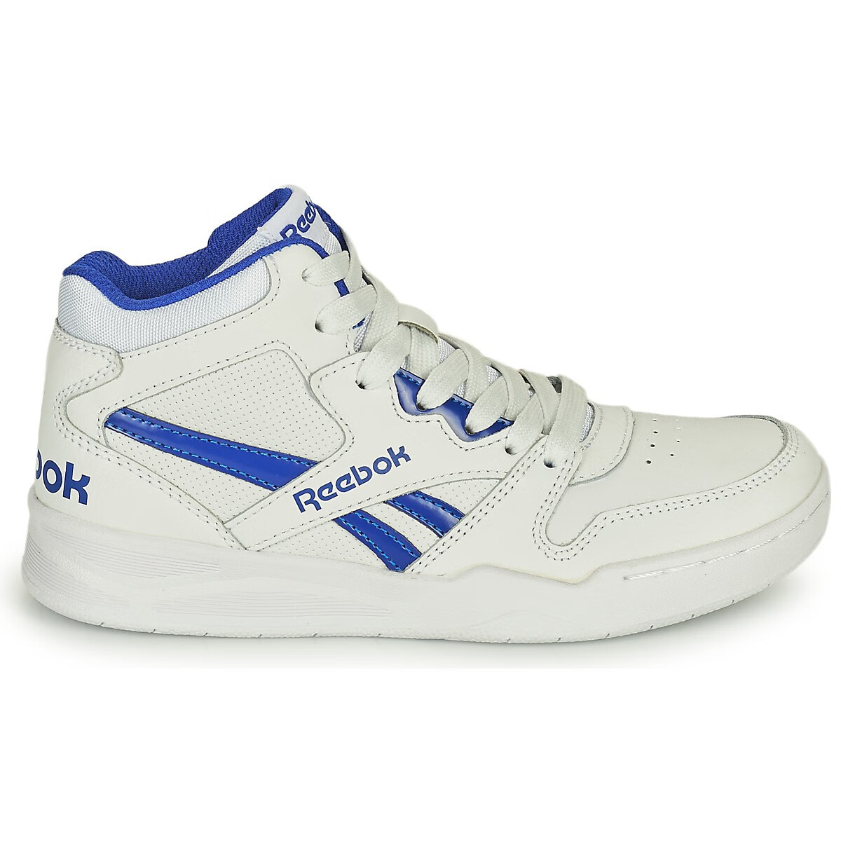 reebok锐步女鞋bb4500cou时尚高帮系带舒适保暖圆头板鞋球鞋白色蓝色