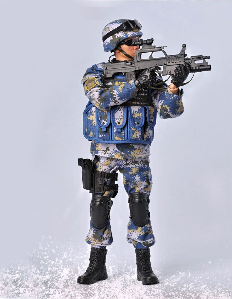 jeu和平使命1/6兵人士兵军人模型 特警特种兵关节可动手办军事摆件
