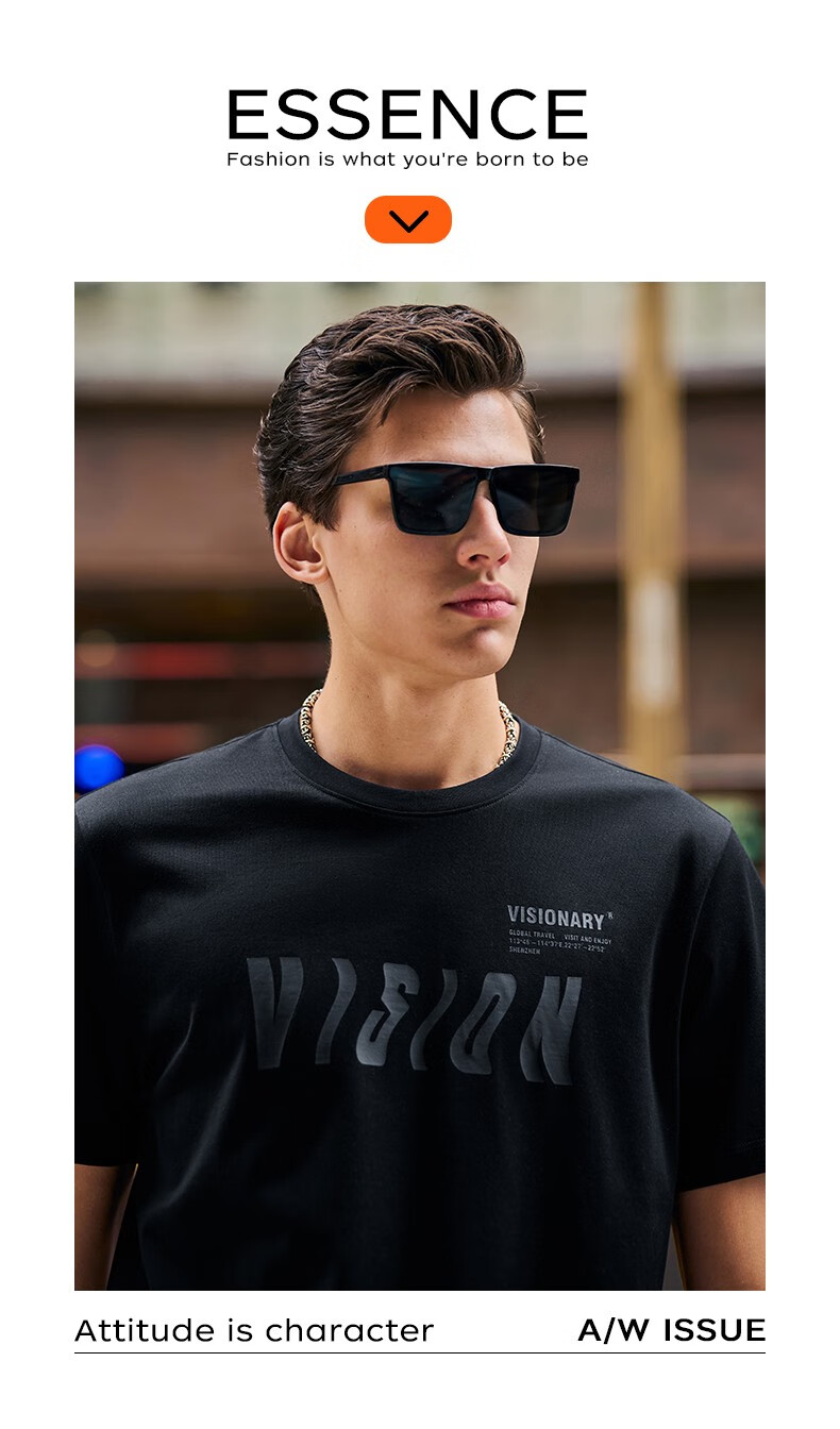 Mr.Bu Cotton 3D Letter Print Short Sleeve T-Shirt for Men, Summer New Style Comfortable Trendy, Graphite Black, L/175 8