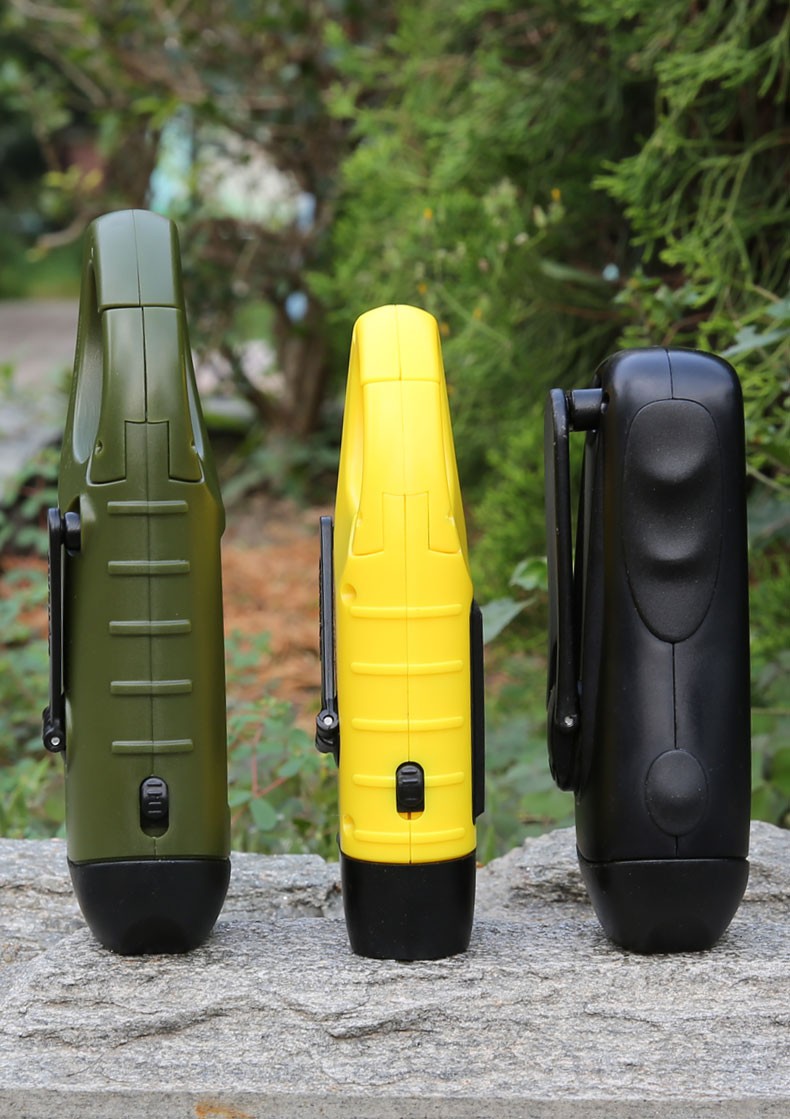 户外手摇发电手电筒太阳能充电手电多功能led家用照明灯军迷用品应急