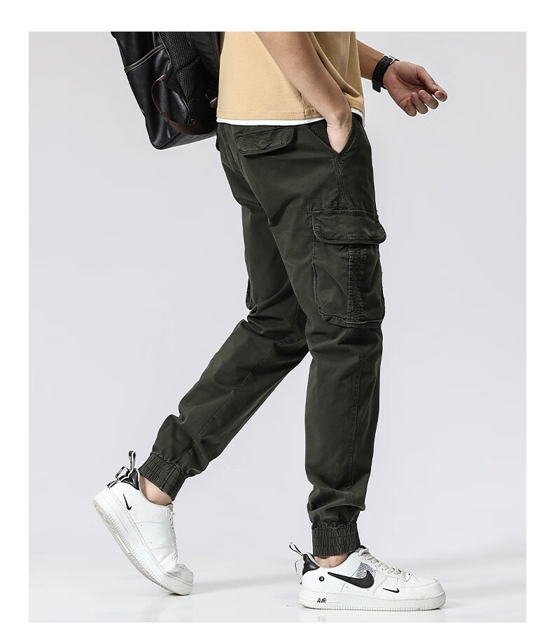 jeep吉普工装裤男夏季2022新款时尚百搭大码休闲裤男潮流宽松束脚裤