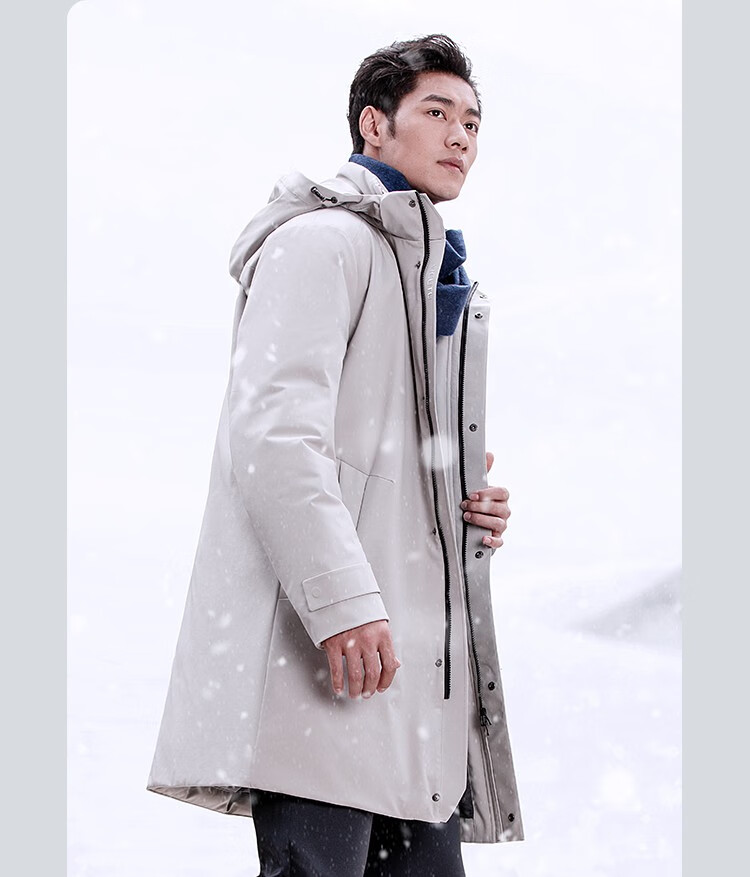 【三防黑科技】威可多vicutu保温舱易打理男士羽绒服中长款蓄热保暖