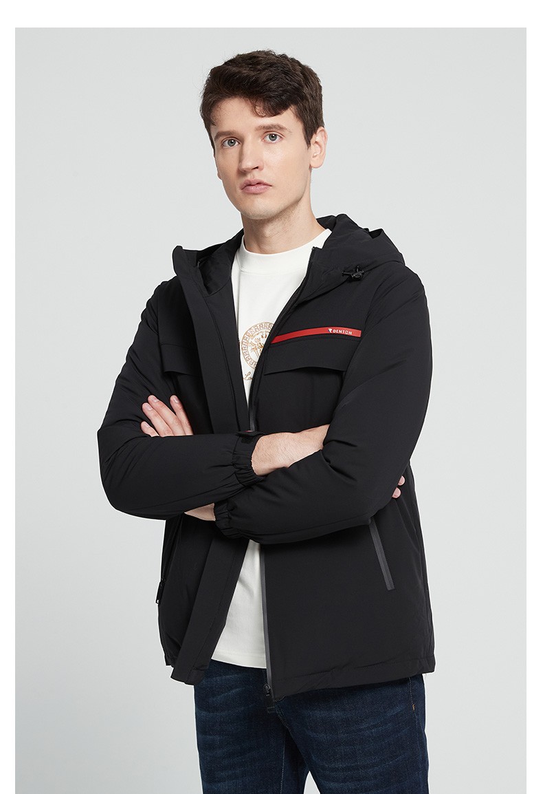 澳林丹顿orrdt连帽羽绒服奢侈品男装秋冬90白鸭绒时尚休闲印花轻薄款