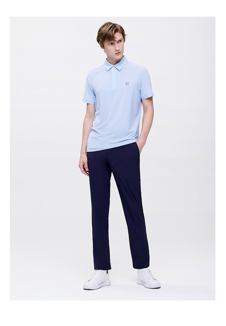 fila斐乐男子高尔夫菁英短袖polo衫2021年秋季舒适凉感短袖polo衫男士