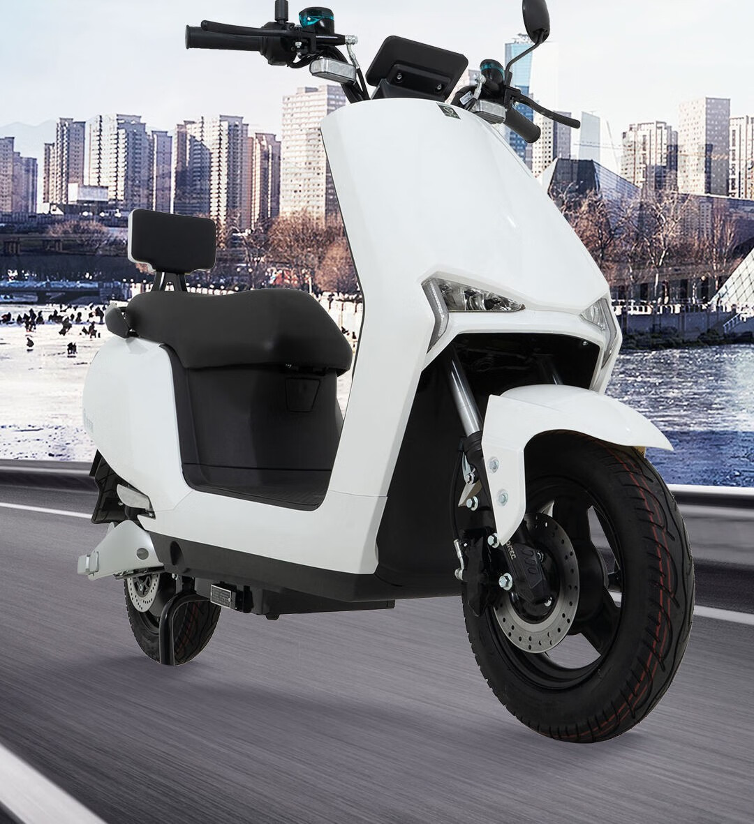 新款n9电动车成人电摩电瓶车长跑雅迪爱玛同款代步踏板车厂家直销 亮