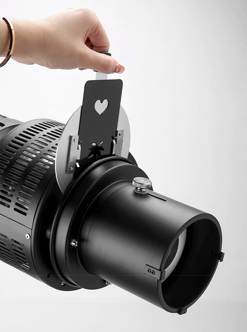 miaotu 摄影聚光筒led灯罩造型光影插片调焦束光筒聚光镜 第三代光学