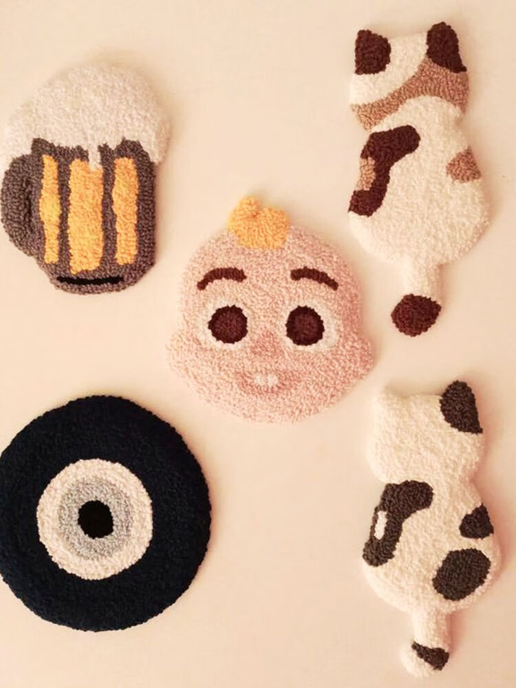 途尊(kingtrip)俄罗斯戳戳绣手工diy杯垫毛线戳戳乐零基础材料包套装