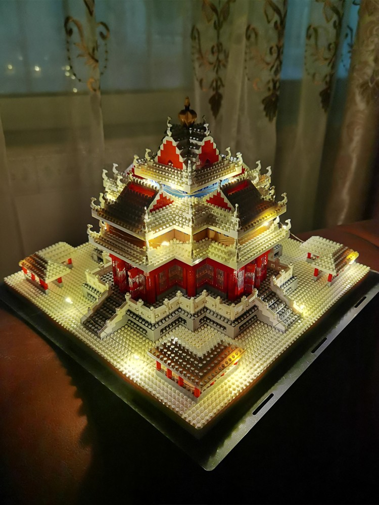 兼容高城堡建筑街景积木拼装男女孩玩具儿童礼物秦始皇