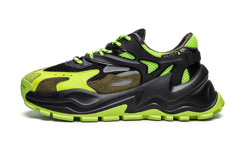 诺帝卡nautica男鞋休闲鞋男士潮流百搭老爹鞋男款韩版跑步运动鞋白色