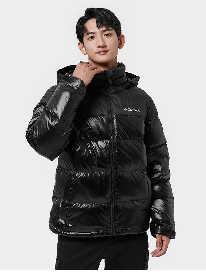 哥伦比亚户外22秋冬新品男金点热能鹅绒700蓬保暖羽绒外套we6252 012