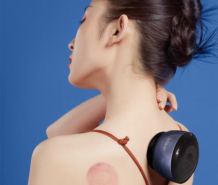 小米有品左点智能砭石刮痧按摩器温灸仪家用电动吸痧仪便携小巧一机多