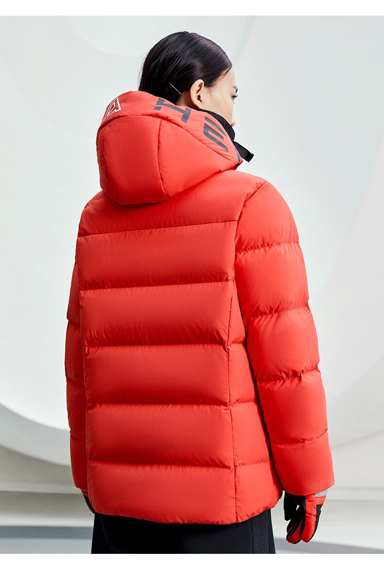 安踏(anta) 炽热科技丨中国冰雪国家队羽绒服张雨霏同款防泼水外套女9