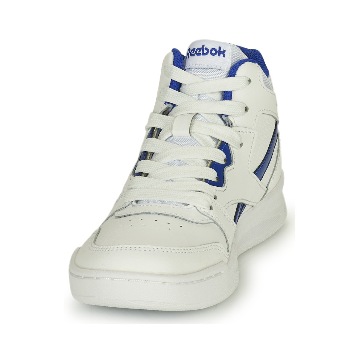 reebok锐步女鞋bb4500cou时尚高帮系带舒适保暖圆头板鞋球鞋白色蓝色