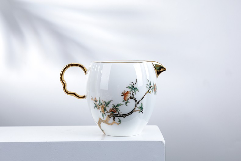 华祥苑国瓷永丰源茶具石榴家园8头16头夫人瓷茶器茶具组套送礼礼品