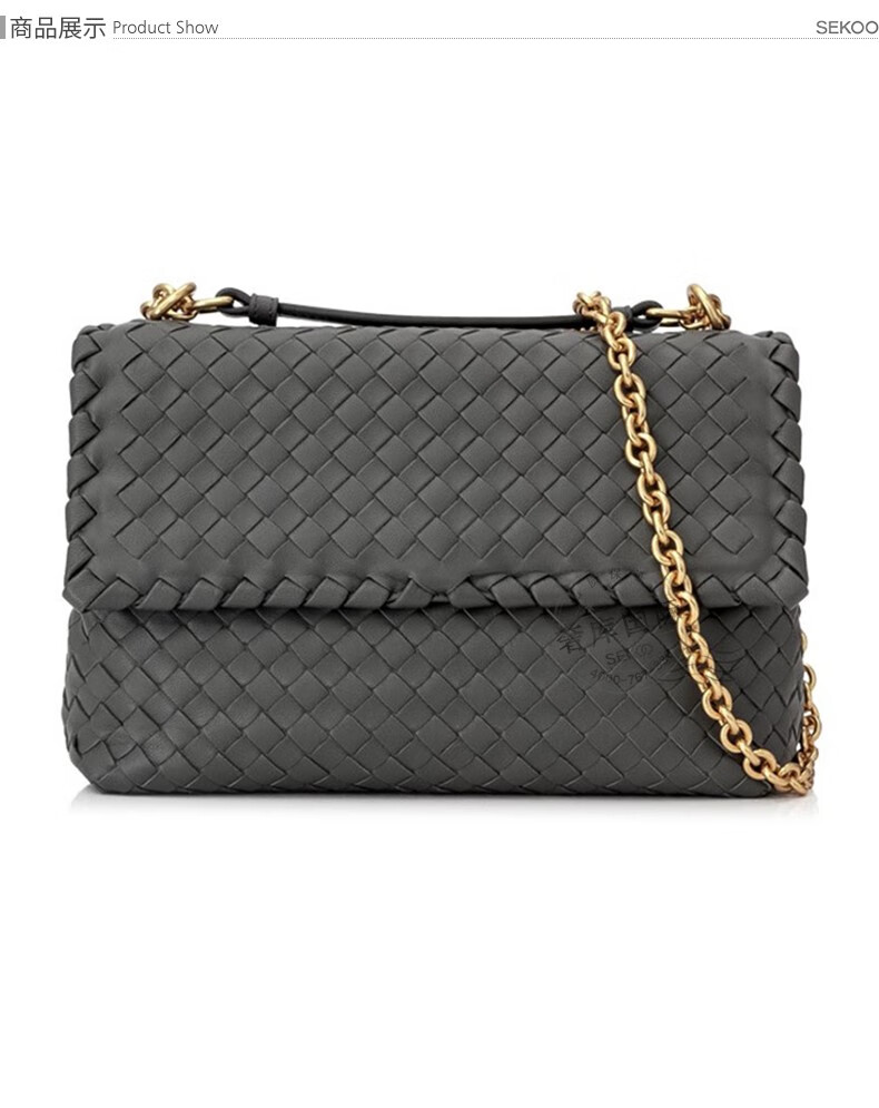 bottega veneta宝缇嘉女包编织小羊皮单肩斜挎链条包386498-vo0bg