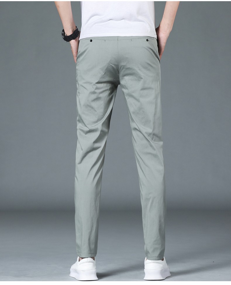 罗蒙【2条装】罗蒙九分裤男士休闲裤透气百搭夏天男裤9分裤时尚修身