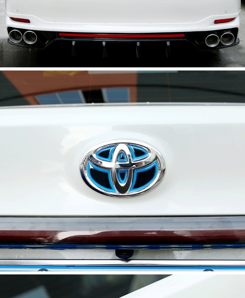 铁越适用于丰田亚洲龙车标贴改装1921款亚洲龙专用个性彩标尾箱贴滴胶