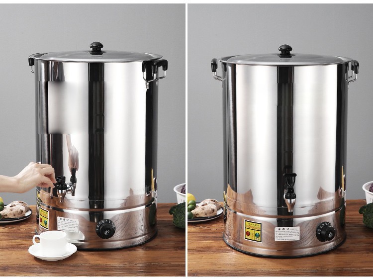 立上嘉开水桶电热烧水桶不锈钢烧水壶保温桶商用烧水器大容量家用开水