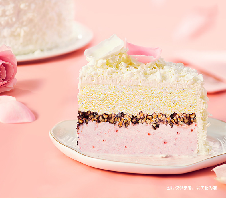 元祖冰淇淋蛋糕生日蛋糕同城配送蛋糕速递书写心动6号12人食用