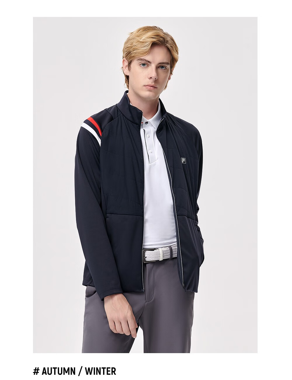filaathletics斐乐男士棉服2021冬季新款运动潮流外套棉衣传奇蓝nv190