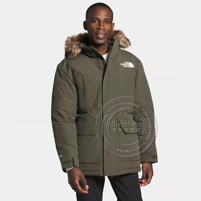 the north face北面羽绒服男士mcmurdo系列鹅绒保暖派克大衣连帽外套