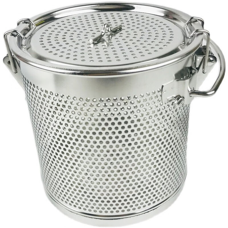 允冠加厚304不锈钢卤料篮卤料球卤料框煲汤篮调料包商用调料桶5寸1251