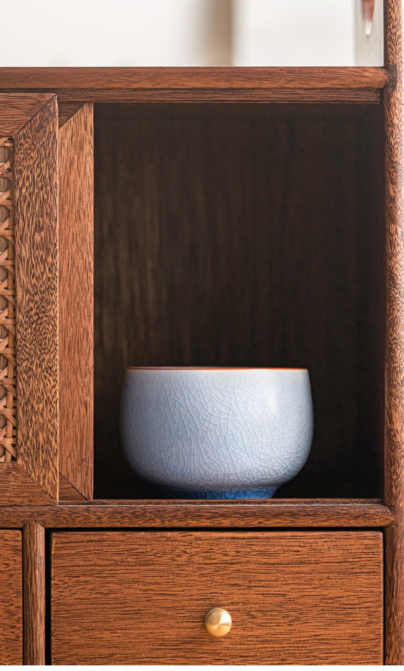 唐丰 汝窑主人杯家用个人专用喝茶杯大号品茗杯陶瓷功夫单茶盏开片可