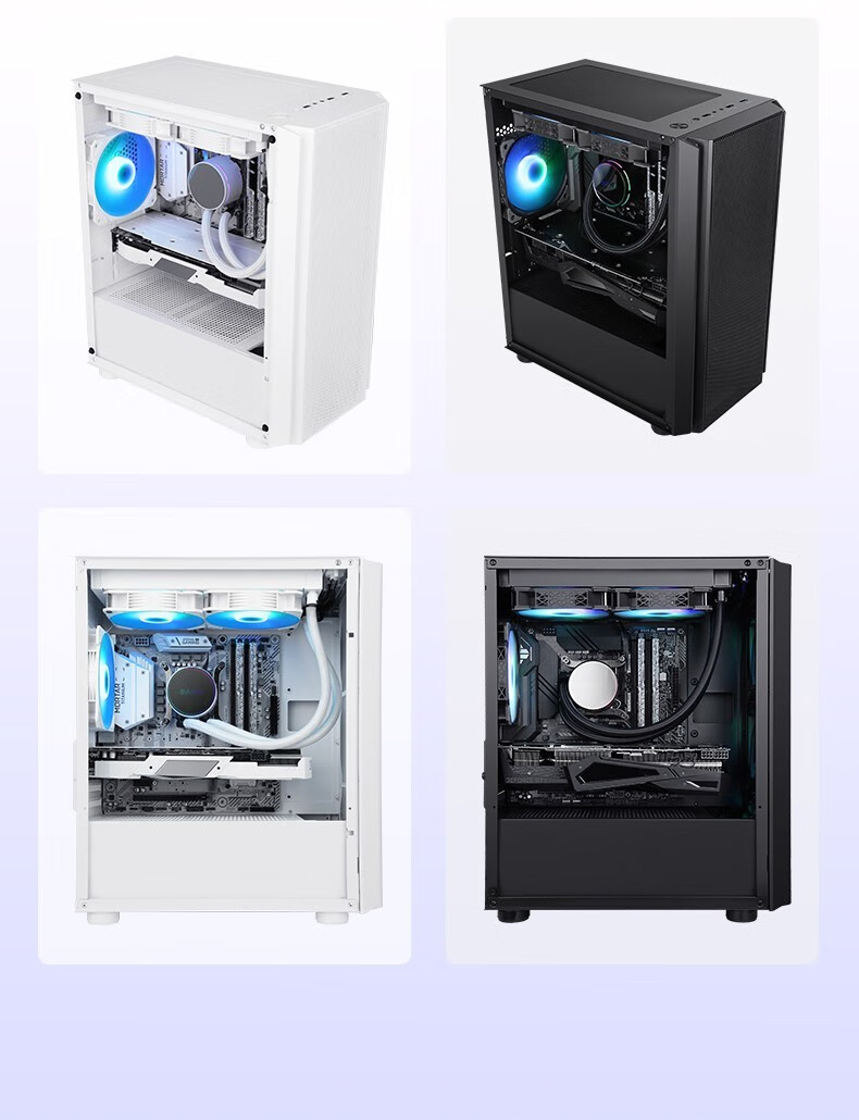 先马sama游戏电脑主机箱支持长显卡背线水冷横风直通宽体侧透平头哥m1