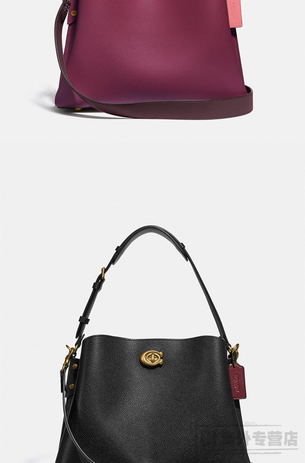 coach蔻驰女包willow系列中号单肩斜挎手提包2021早春新款裸粉色c2590