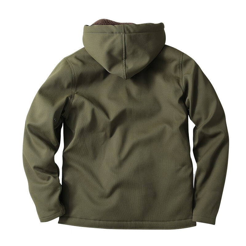 原走yzgf冬季美式连帽工装棉服海军n1甲板服加绒加厚棉衣男羊羔绒外套