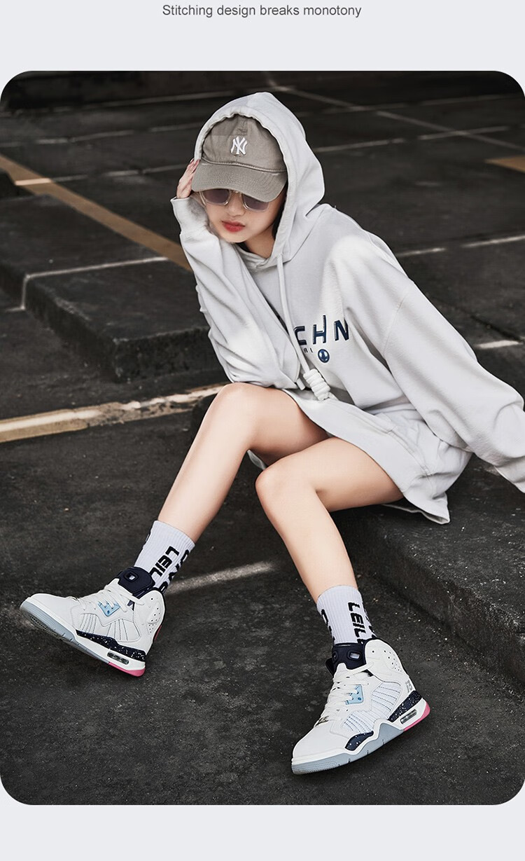 aj4篮球鞋男电母黄气垫缓震情侣运动鞋高帮白水泥爆裂纹实战球鞋 aj4