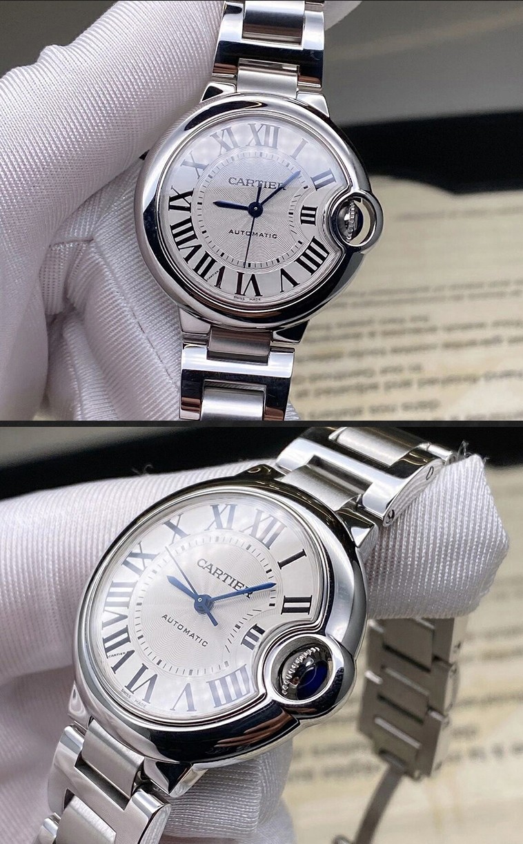 【二手99新】未使用卡地亚女表蓝气球系列腕表自动机械表wsbb0044
