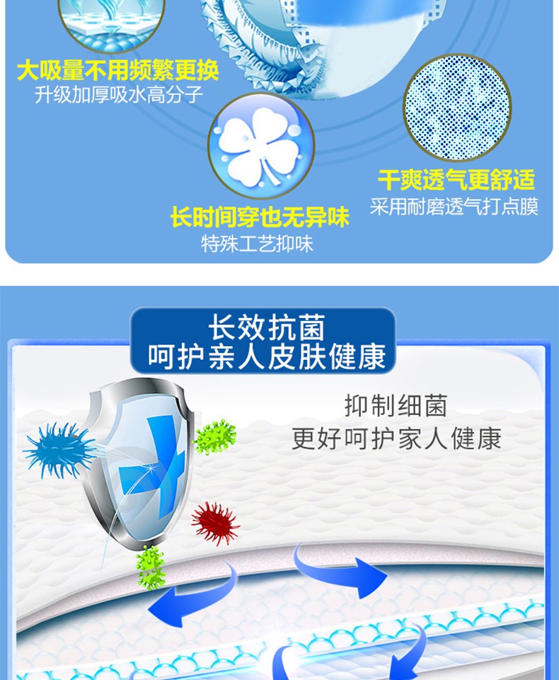 周大人成人纸尿裤lxl加厚加大码男女士护垫护理老年尿不湿老人用1包