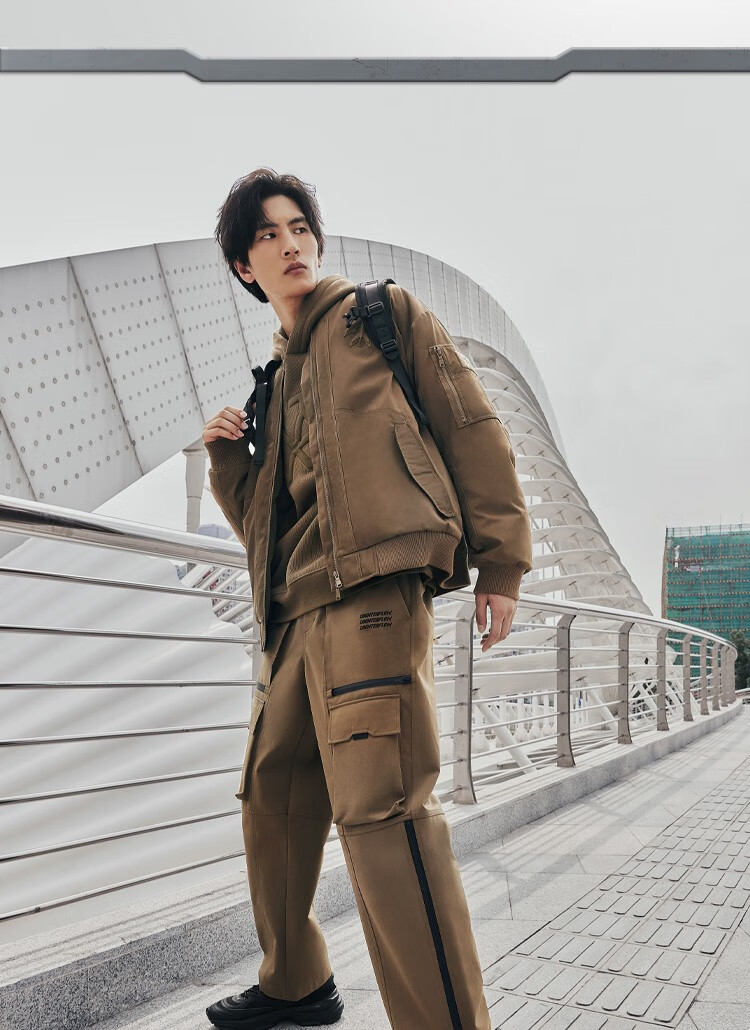 李宁(li-ning) 华晨宇同款 李宁cf溯逐梦主题秀款羽绒服情侣款外套 深