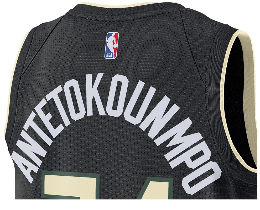 jordan nba swingman jersey 2020赛季密尔沃基雄鹿队男子球衣cv9484