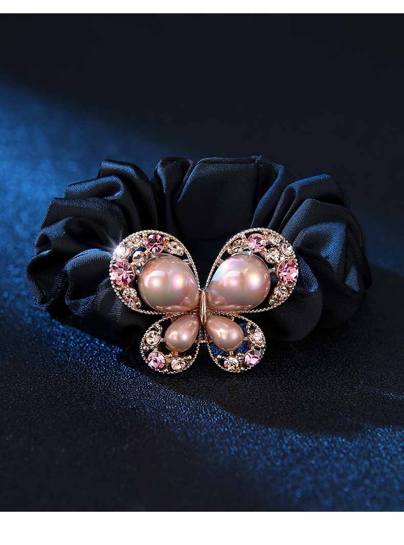 卡玛伦品牌头绳皮筋女扎头发蝴蝶头花奢侈品高端发饰大肠发圈高级感