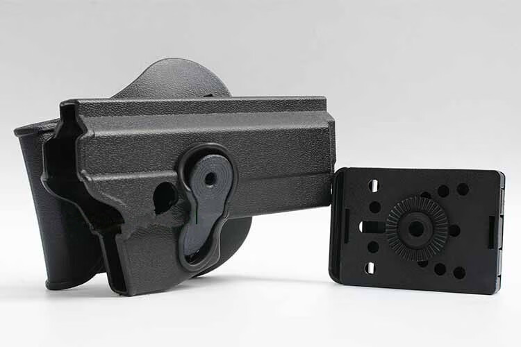 新款92g快拔套手枪式枪套腰部旋转战术双排弹夹套92改快枪套塑料晋范